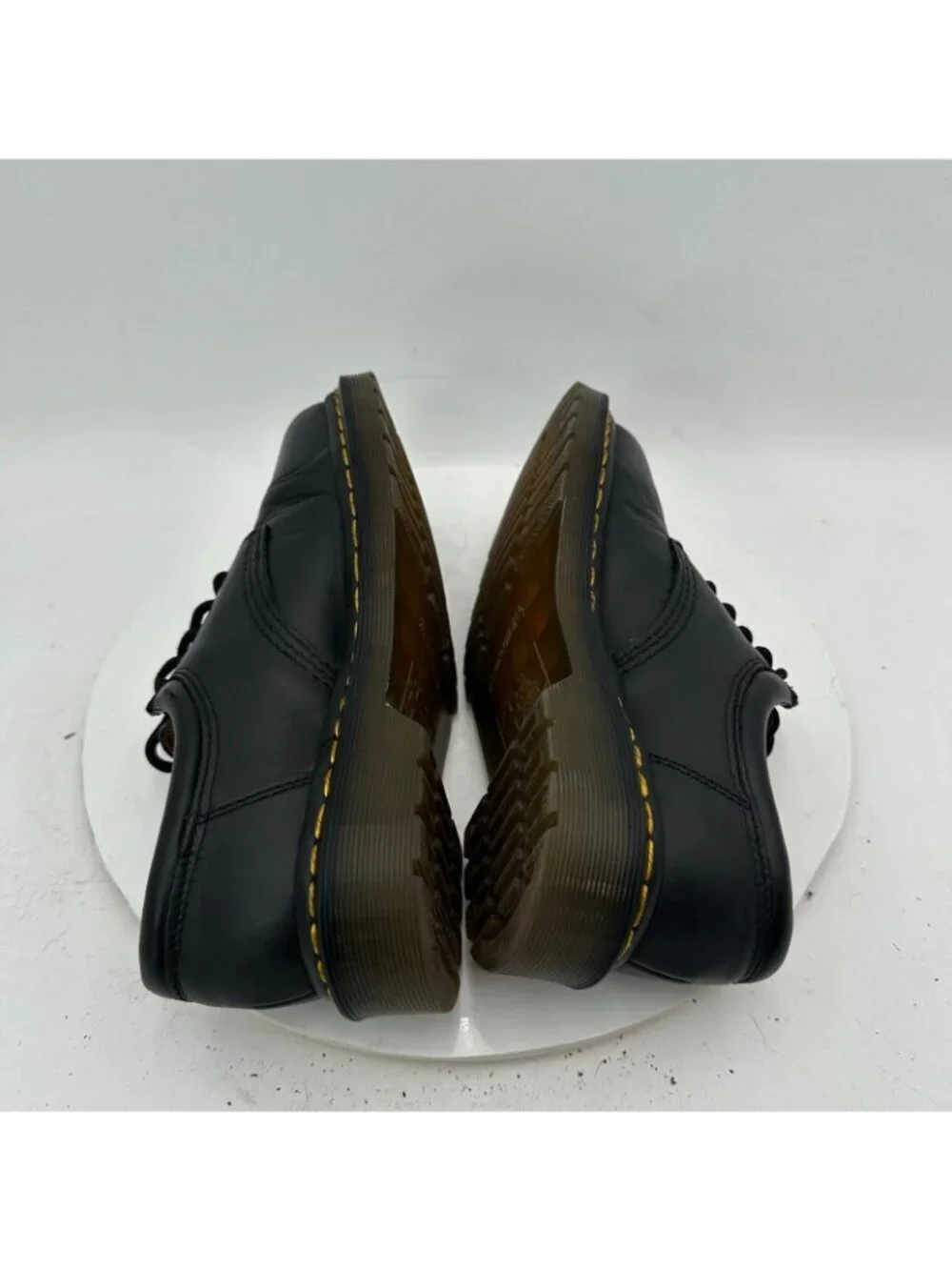 Dr. Martens 8053 Quad Men Size 6 Black Polished Smooth leather 5 Eye Derby Shoes